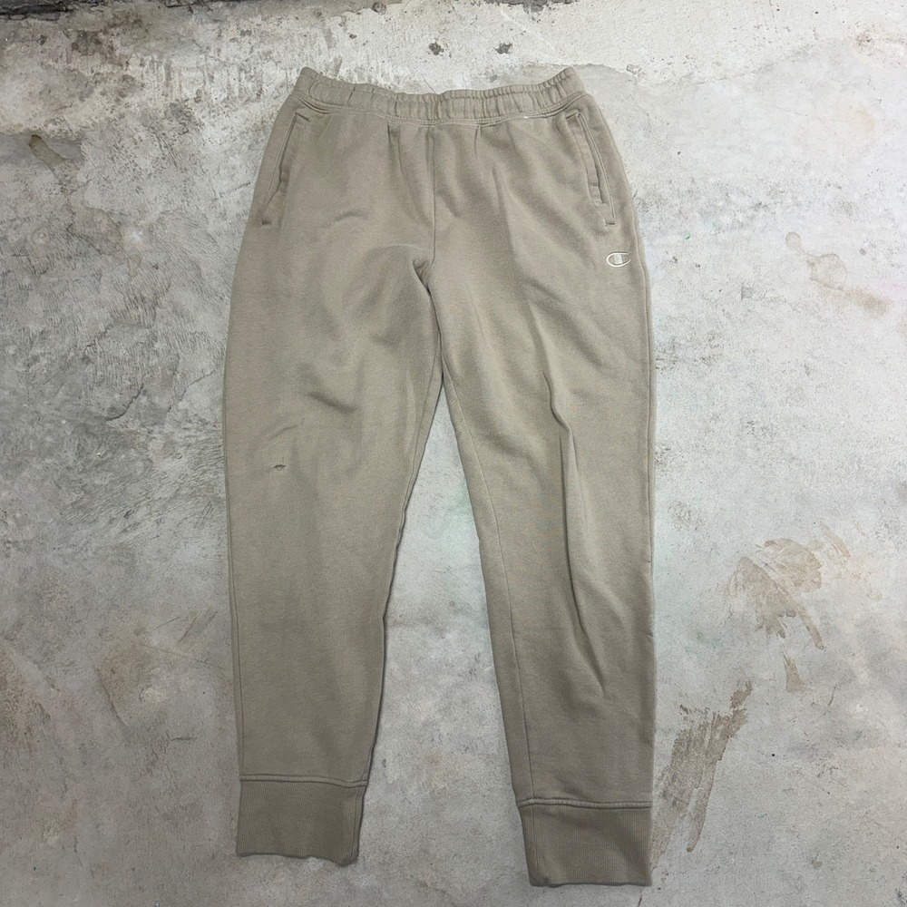 Champion Authentic Athleticwear Jogger Sweatpants Tan M M Cotton Polyester Blend